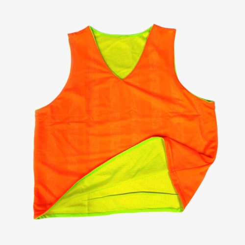 양면 형광 팀조끼 무지 비브조끼 NLVT-001
