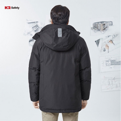 K2 세이프티 겨울작업복 하프 롱 패딩 자켓 K2PD-101