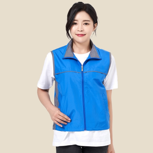 듀스포 배색 조끼 단체조끼 SH-505