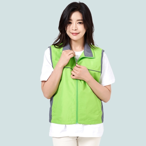 듀스포 배색 조끼 단체조끼 SH-505