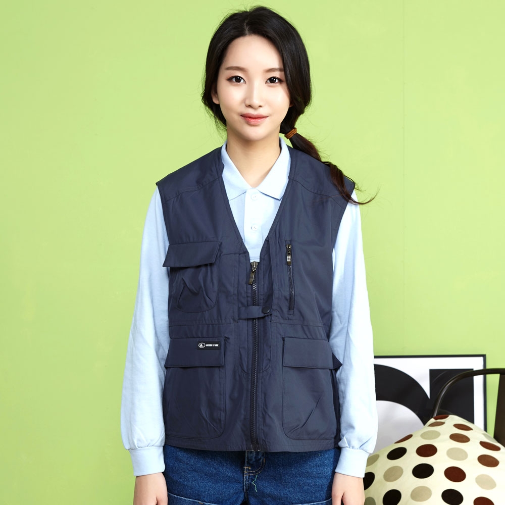 단체 조끼 퍼시픽 브이넥 작업 조끼 GPVE-026