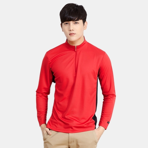 에어로쿨 남자 등산복 긴팔 집업티 URT-107 (반팔 가능)