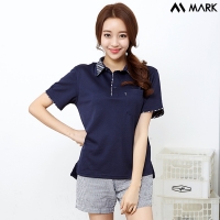 마커 아이스 쿨업 체크 반팔 카라티 MT-321
