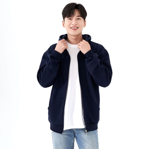 단체 후드집업 특양면 하이넥 후디 지퍼 HPHZ-245(기모 추가 가능)