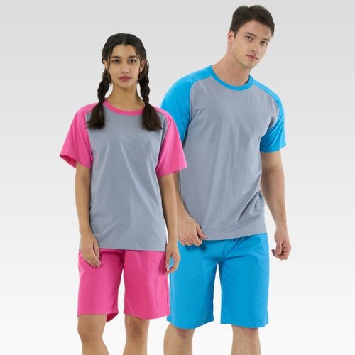 찜질복 사우나 찜질방옷 20수 나그랑 반팔 상하 세트 NRSS-146