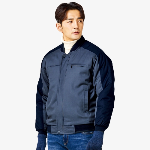 겨울 작업복 잠바 TR 개버딘 배색 근무복 점퍼 PWPJ-706