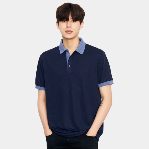 멀티연사 PK 배색 항균사 반팔 카라티 URKB-37