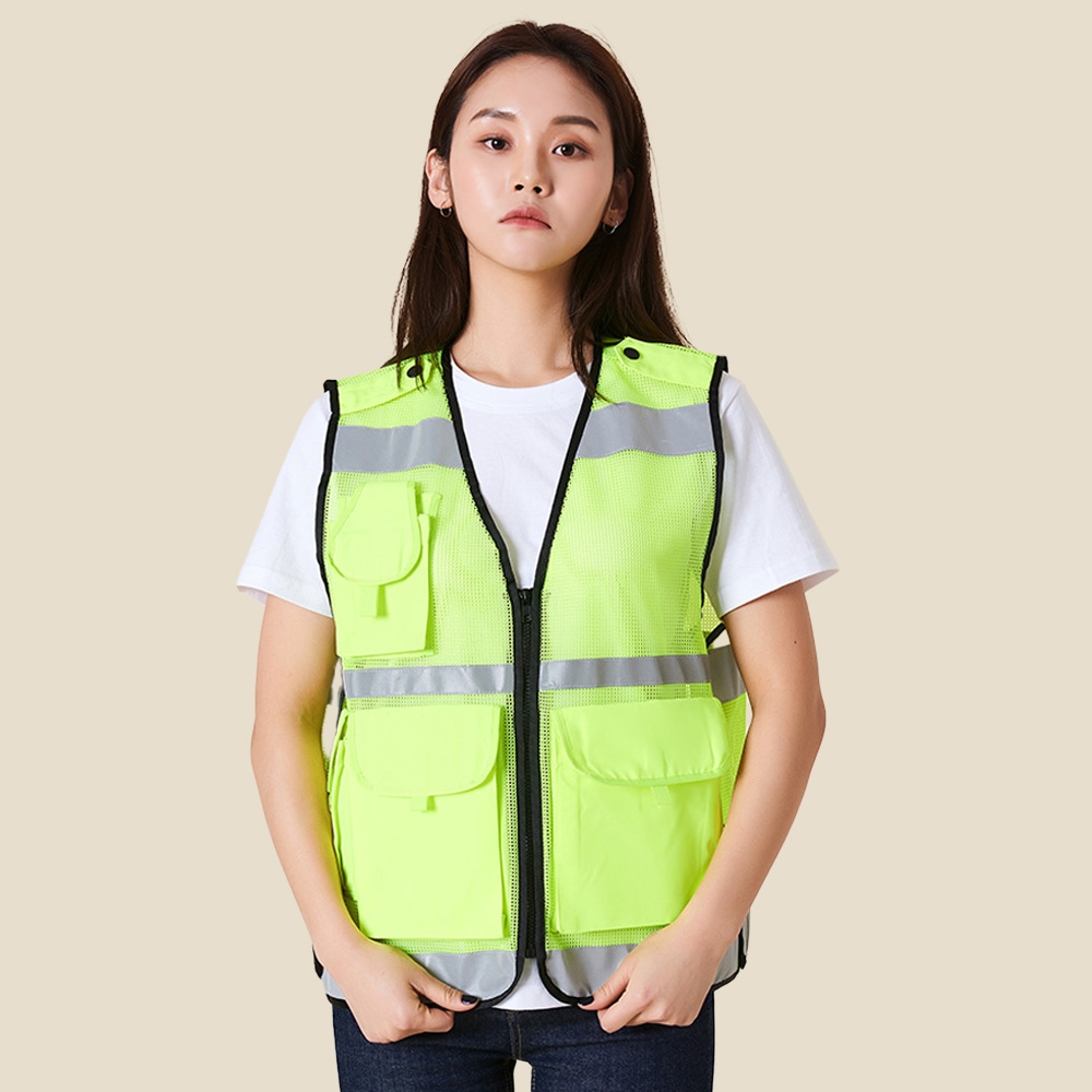 반사띠 방범 조끼/안전 조끼 옆면 벨크로 포인트 조끼 LDVE-500