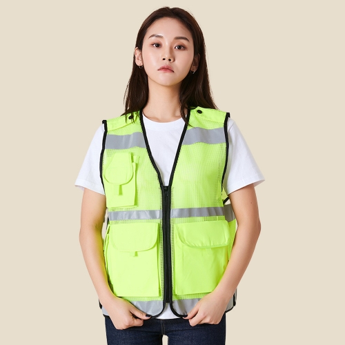 반사띠 방범 조끼/안전 조끼 옆면 벨크로 포인트 조끼 LDVE-500