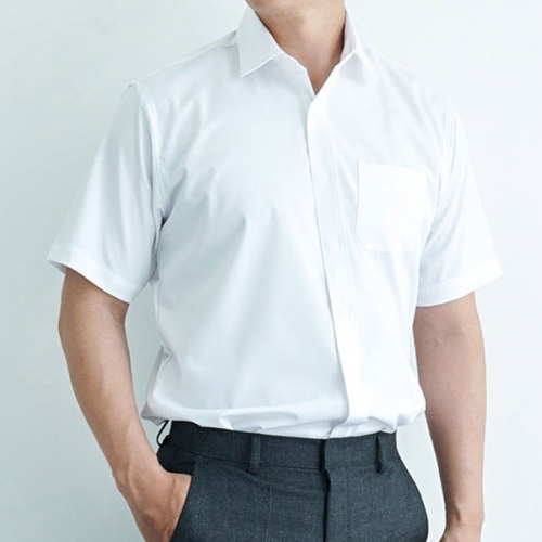 단체 셔츠 베이직 남방 화이트 레귤러 반팔 와이셔츠 제작 RFSH-1001