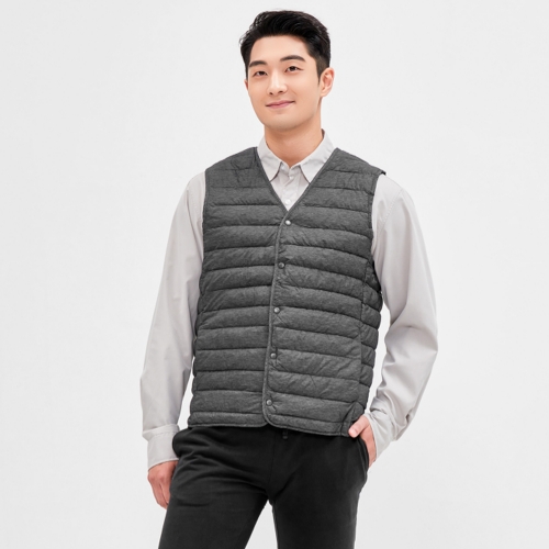 브이넥 경량 패딩 베스트 조끼 LDVE-90W