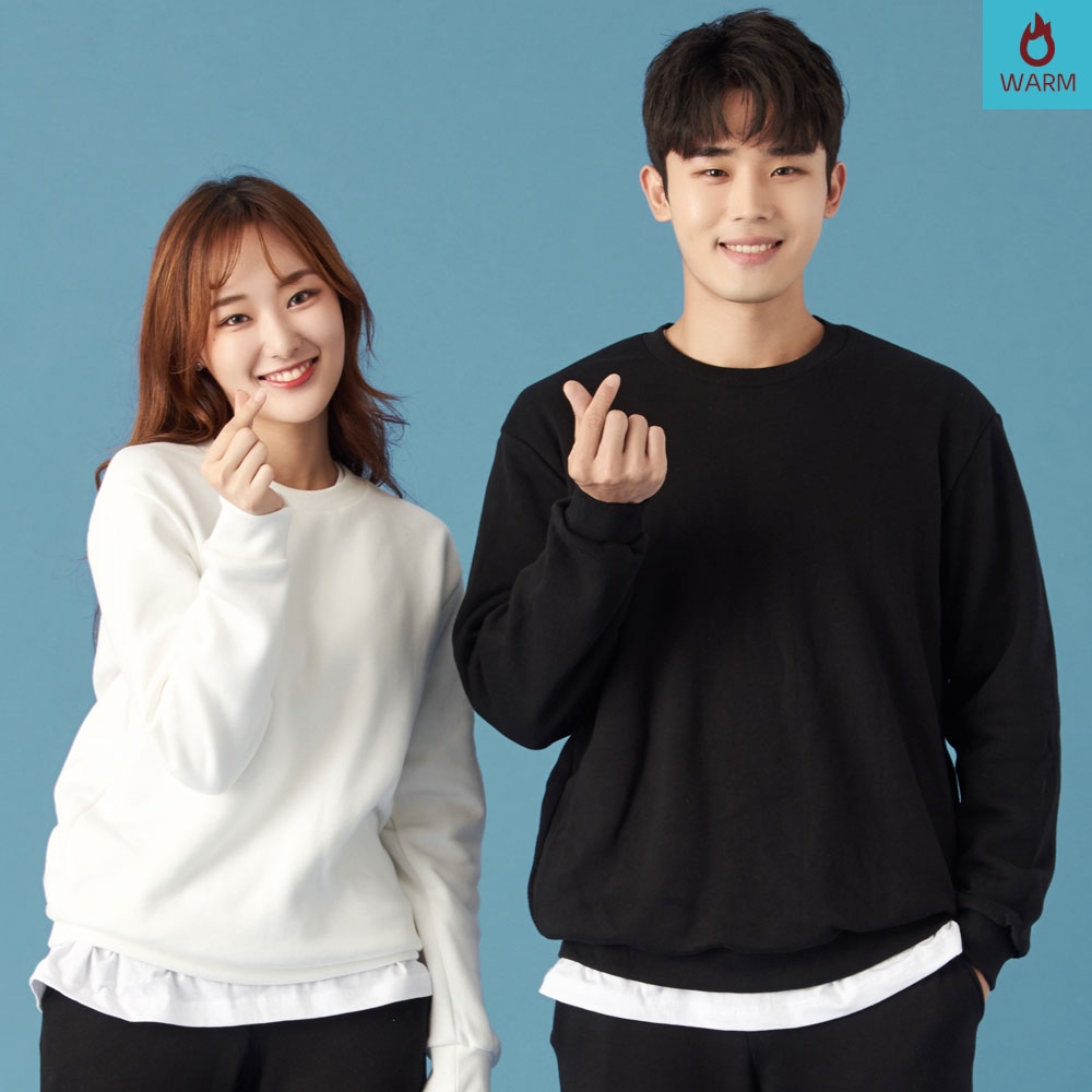 기모 맨투맨 베이직 단체 티셔츠 URAT-005
