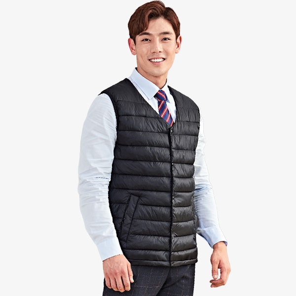 티뷰크 경량 단체패딩조끼 근무복 회사 유니폼 제작 TBVT-7801