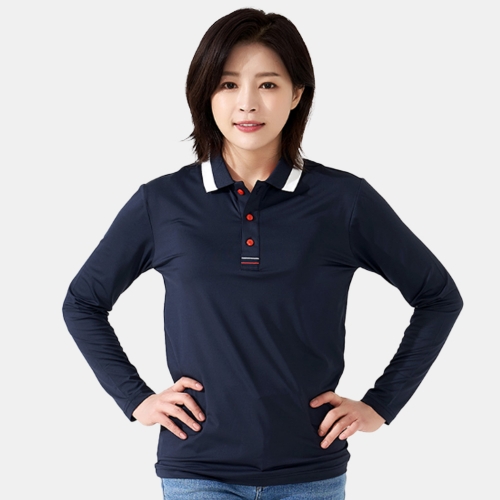 스판덱스 멀티라인 긴팔 티셔츠 (반팔 가능) SH-39