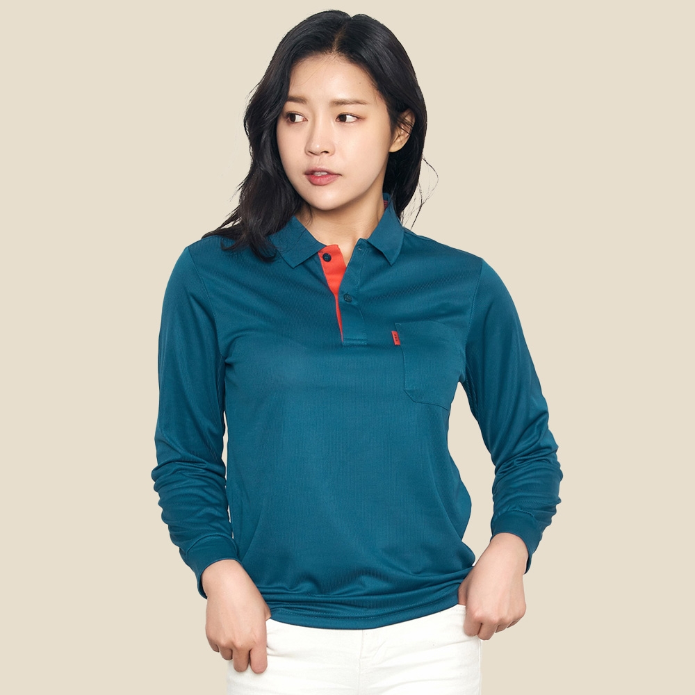 쿨론 골지 긴팔 카라티셔츠 (반팔 가능) URBT-53