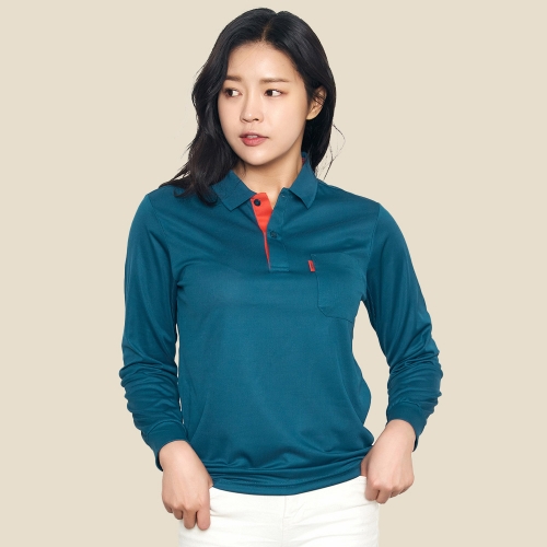 쿨론 골지 긴팔 카라티셔츠 (반팔 가능) URBT-53