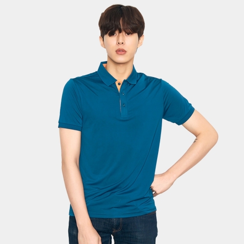 스판덱스 에리 반팔 카라티셔츠