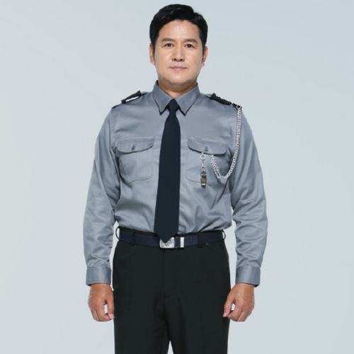 어깨 견장 개버딘 경비복 셔츠 AWYS-007