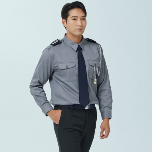 어깨 견장 개버딘 경비복 셔츠 AWYS-007