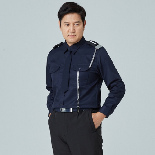 어깨 견장 개버딘 경비복 셔츠 AWYS-007