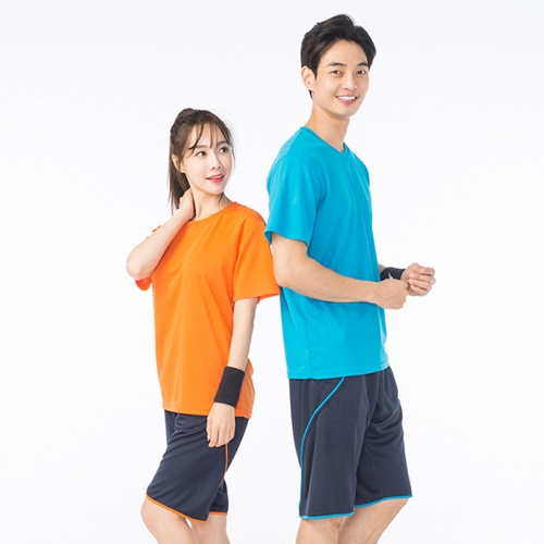 헬스복 짐웨어 피트니스복 반팔 상하 세트 NRSS-858