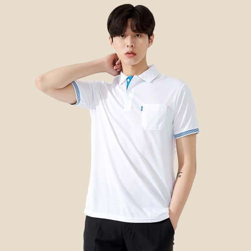 쿨론 골지 반팔 카라 티셔츠 URBT-183(긴팔 가능)