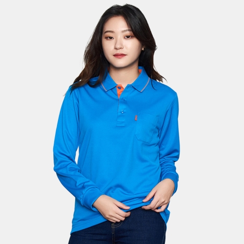 바이넥스 에리 긴팔 카라 티셔츠 (반팔 가능)