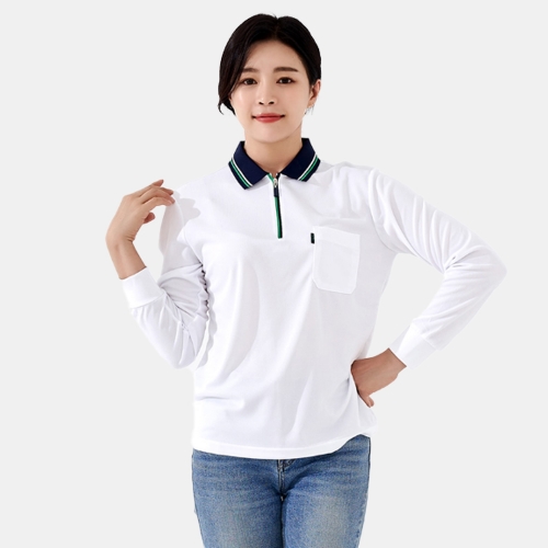 에어로쿨 지퍼 단체복 긴팔 티셔츠 URKT-165(반팔 가능)