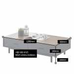 작은 원룸 안방 거실 사각 테이블 낮은 좌식 탁자 1200