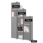 거실 서재 슬림 틈새 오픈 3단 4단 5단 전면 책장 1200