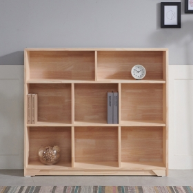 릴라 책장수납장 문있는 거실 낮은 책장 인테리어 원목 1200 오픈형