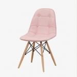 에펠체어 라운지 커피숍 인테리어 디자인 푹신한 쿠션 원목 카페 의자