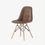 에펠체어 라운지 커피숍 인테리어 디자인 푹신한 쿠션 원목 카페 의자