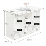 ﻿루얀 1200 공간활용 오픈형 미니 홈바 테이블 좁은 주방 아이랜드 식탁 아일랜드 조리대