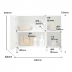 와이드수납장 옷수납장 화이트 안방 높은 다용도실 아파트 베란다 수납장 1200