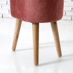 스톨 화장대스툴 등받이없는의자 작은 동그란 푹신한 보조 원형 낮은 의자 우드 벨벳 스툴