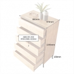 서랍수납장 원룸 슬림 광폭 높은 수납장 미니 옷 수납장