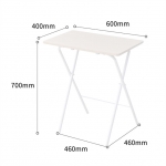 ﻿미니테이블 침대 탁자 폴딩 1인용 노트북 베란다 철제 작은 접이식 테이블
