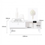로티 1000 원룸 미니 티비다이 안방 티비장 낮은 거실장 TV 서랍장 받침대