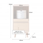 하퍼 400 밥솥장 렌즈대 전기 밥솥 선반 밥통 수납장 주방 오븐 미니 렌지대