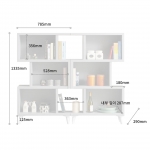 하디 거실 전면 오픈 파티션 다용도 미니 3단 ㄹ자 지그재그 낮은 책장 수납함