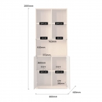 카니 책수납장 다용도 원룸 거실 안방 아파트 베란다 다용도실 높은 수납장 800