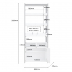 로엔 책수납장 다용도실 수납장 거실 인테리어 높은 아파트 베란다 철제 오픈 수납장 800