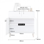 에이든 서랍수납장 미니수납장 거실 베란다 다용도실 작은 수납장 800