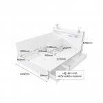 제니아 안방 침대 LED 수납 서랍형 낮은 침대 프레임 Q