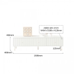 제이 거실 TV 장식장 TV 다이 서랍장 북유럽 원목 거실장 1500