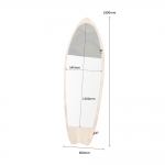 디아 고무나무 원목 전신거울 서핑보드 디자인 큰 거울