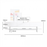 엠마 TV다이 서랍장 철제 티비다이 높은 거실장 2000