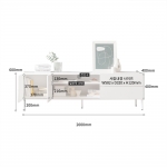메이저 안방 티비다이 서랍 거실장 선반 높은 TV 장식장 2000