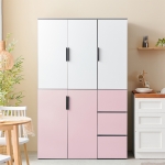 리엔 4도어 냉장고장 주방 팬트리장 다용도 키큰 냉장고형 수납장